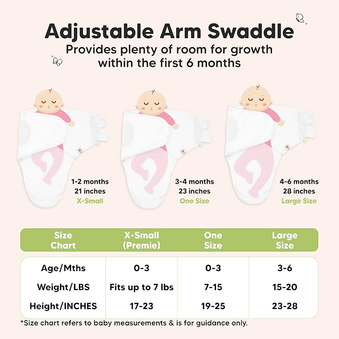 3-Pack Organic Baby Swaddle Sleep Sacks - Swaddles for Newborns, Infant 0-3 Months, Baby Girls, Boys, Soft & Snug Newborn Sleep Sack, Nursery Swaddling Blankets (Cloud, OS)