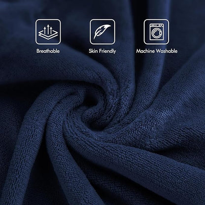 Electric Blanket Full Size, 72"x84" Heated Blanket Full Size with 1-10 Hours Adjustable Timer & 6 Heating Levels, Ultra Soft and Thick Heating Blanket for Full Body Warming, Blue