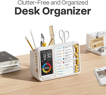 Visual Timer for Kids with 99 Minute Countdown, ADHD Timer with Planning Board, Daily Chore Board-Checklist for Autism, Silence Timer for Students