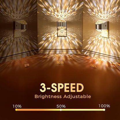 Briignite Night Light, Sliver Night Lights Plug into Wall, LED Projector Night Light, Soft White for Bedroom, Dimmable Brightness Dusk to Dawn Nightlight for Kids, Bathroom, Gaming Room, Home Decor