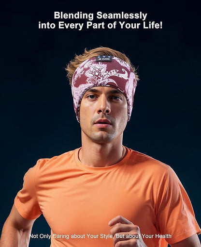 LOVE EYE Sleep Headphones Wireless Headband Headphones Bluetooth 5.4 for Side Sleeper Bluetooth Headband Earphones for Sports for tech Gadgets Gifts
