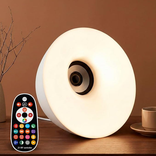 Sunrise Alarm Clock - 7 RGB Night Light, Digital Clock with 7 Alarms, Adjustable White Noise Sound Machine with FM & Bluetooth Speaker, Smart Alarm Clocks for Bedrooms & Thoughtful Gifts