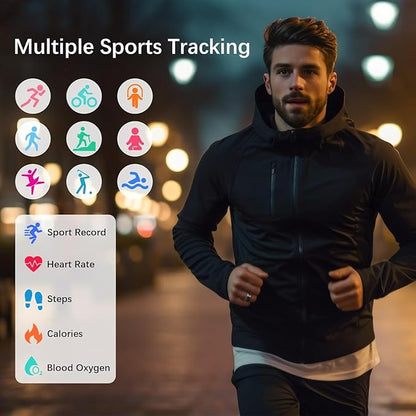 Smart Rings for Women Men, Fitness Ring with Heart Rate, Blood Oxygen, HRV, Pressure, Sleep Tracker, Step Tracker, No Subscription Fee, IP68 Waterproof Smart Ring for iPhone & Android (Silver 11#)