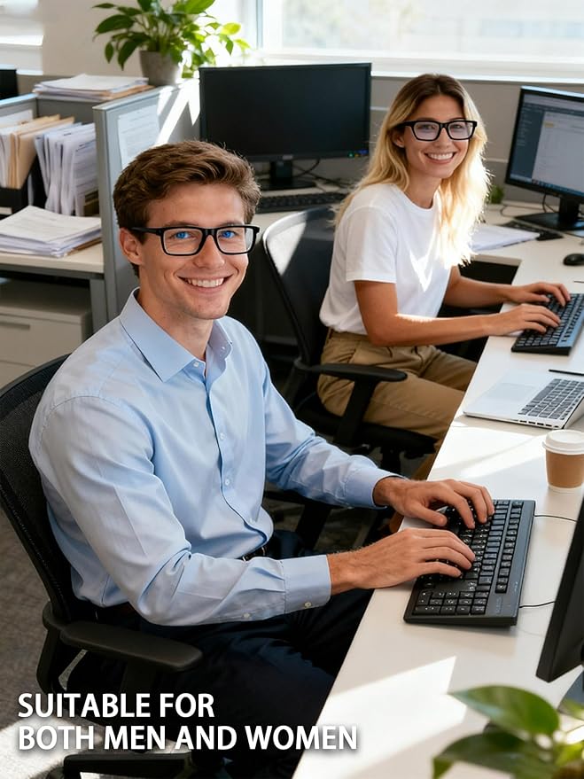 Blue Light Glasses For Women/Men Anti-Fatigue Computer Monitor Gaming Glasses Reduce Eye Strain Bluelight Blocking Glasses Blue