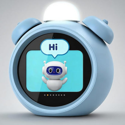 AI Kids Alam Cleck with Voice Control, Children's Focus Ready to Rise Sleep Trainer, AI Assistant Smart Cleck, Sound Machine OK to Wake for Toddlers Kids, Digital Partner for Girls Boys