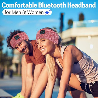 Aurya Sleep Headphones Sports Wireless Bluetooth Headband for Side Sleeper, Bluetooth 5.4, with Ultra-Thin HD Stereo Speaker, Sleeping Headphone for Women Men Running Yoga Workout
