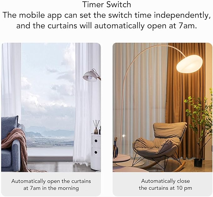 Zunate Solar Curtain Opener, Smart Automatic Curtain Opener, Smart Control And Scheduling, Voice Assistant Integration, Voice Control, Timer, Remote Control Curtain Motor for Home