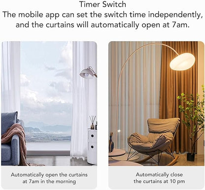 Zunate Solar Curtain Opener, Smart Automatic Curtain Opener, Smart Control And Scheduling, Voice Assistant Integration, Voice Control, Timer, Remote Control Curtain Motor for Home