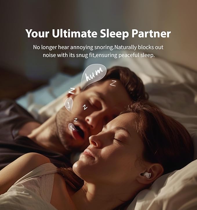 Invisible Sleep Headphones,Sleep Earbuds for Side Sleepers,Small Comfortable Fit Noise Blocking Sleep Ear Buds,Bluetooth 5.3 Wireless Earbuds, in-Ear Ear Buds for Sleeping, Working - Pink