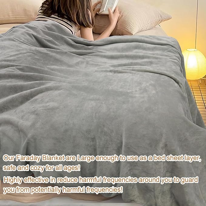 Faraday Blanket, E M F Protection Blanket, As Protection Cover for All Ages, Shielding Blanket, Size 38.5" x 40" - This is Not a Faraday Cage