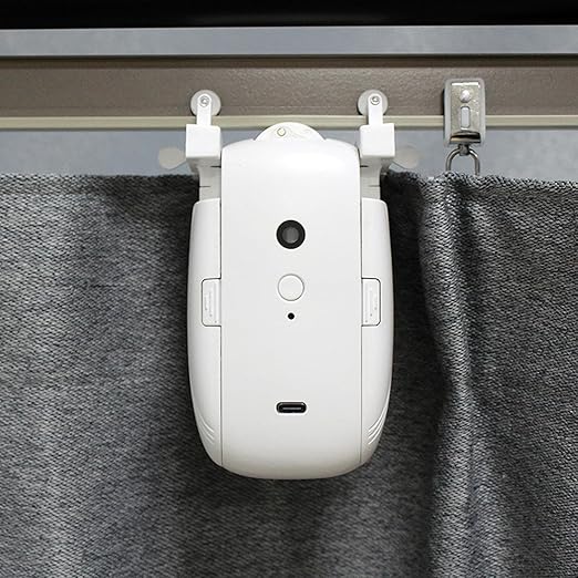 Automatic Curtain Opener and Closer, Remote Control Smart Curtain, Upgraded HighPerformance Motor, Curtain Rail Curtain Opener Robot for U Track,I Track,Home,Bedroom
