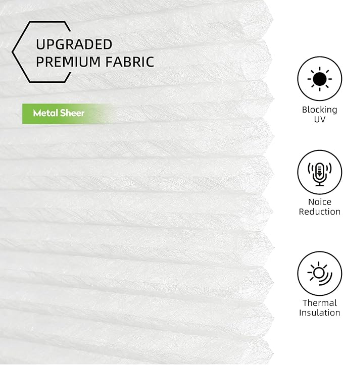ZSTARR Motorized Skylight Shades Blackout Cellular Honeycomb Electric Blinds with Solar Panel Cordless Rechargeable with Remote for Roof and Slanted Windows Custom Size (Sheer White Metal)