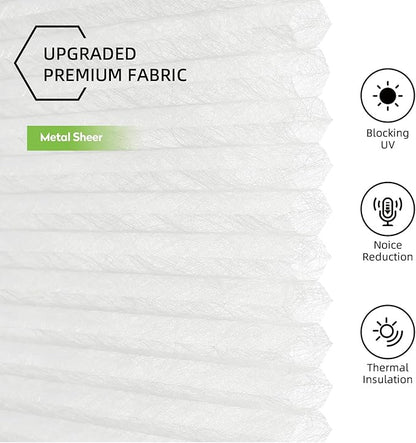 ZSTARR Motorized Skylight Shades Blackout Cellular Honeycomb Electric Blinds with Solar Panel Cordless Rechargeable with Remote for Roof and Slanted Windows Custom Size (Sheer White Metal)