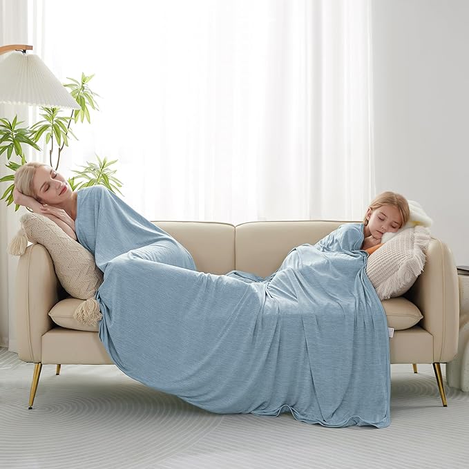 Marchpower Cooling Blanket for Hot Sleepers Kids, Arc-Chill Cool Throw Blanket with Double-Sided Design, Japanese Cooling Fiber Absorbs Body Heat, Lightweight Soft Blanket for Baby Sleeping Travel