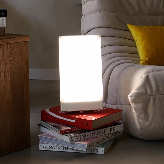Northern Light Technology Travelite 10,000 Lux Bright Light Therapy Portable Light Box, Beige