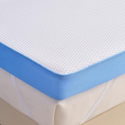Extra Firm Mattress Topper Full Size, 3 Inch Firm High Density Memory Foam Bed Topper for Back Pain Relief, Gel Bamboo Charcoal Infused Cooling Mattress, CertiPUR-US Certified, Washable Cover