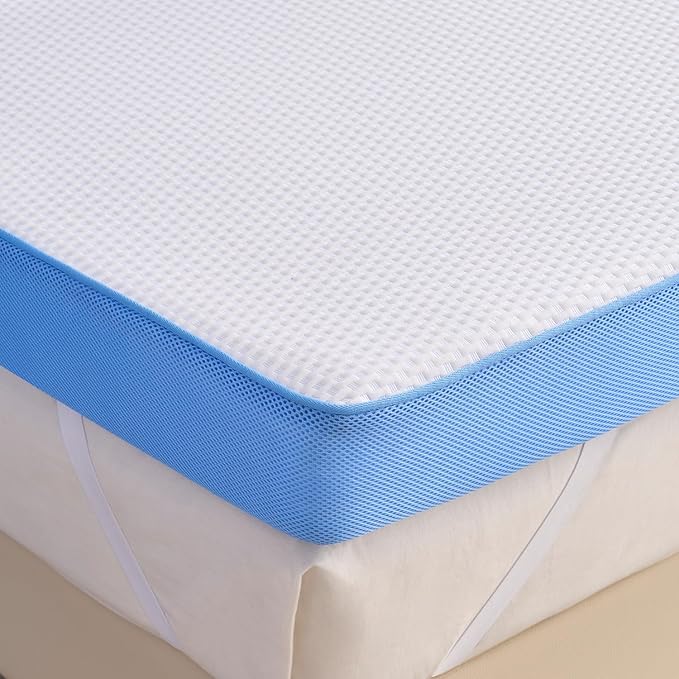 Extra Firm Mattress Topper TwinXL Size, 3 Inch Firm High Density Memory Foam Bed Topper for Back Pain Relief, College Dorm, Gel Bamboo Charcoal Infused Cooling Mattress, Washable Cover CertiPUR-US