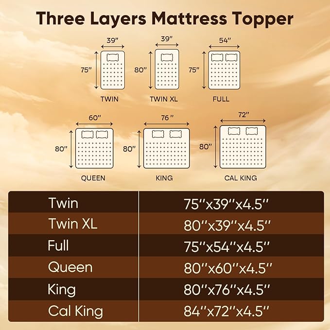 Full Size Mattress Topper, 4.5 Inch Memory Foam Mattress Topper for Back Pain, 2.5" Cooling Memory Foam Soft and Supportive + 2" Pillow Top Mattress Pad Cover, with 8-21" Deep Pocket, Dark Gray