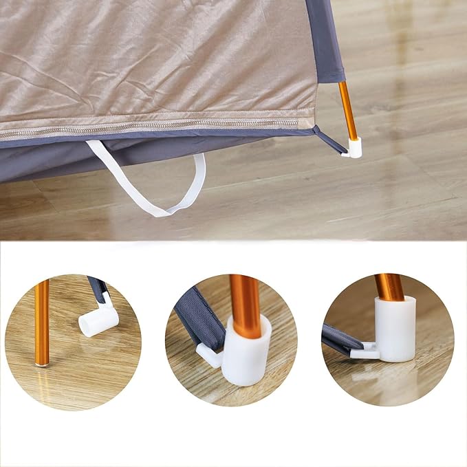 Faraday Fabric Brown Emf Bed Canopy Silver Bed Drapes Mesh Protection Canopy RF Shielding Netting Queen Size