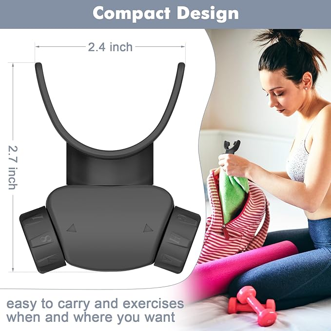 Breathing Exercise Device, Compact Guided Breathing Exercise Device for Sports, Performers, Singers, Hikers, Yoga, Mountain Climbers