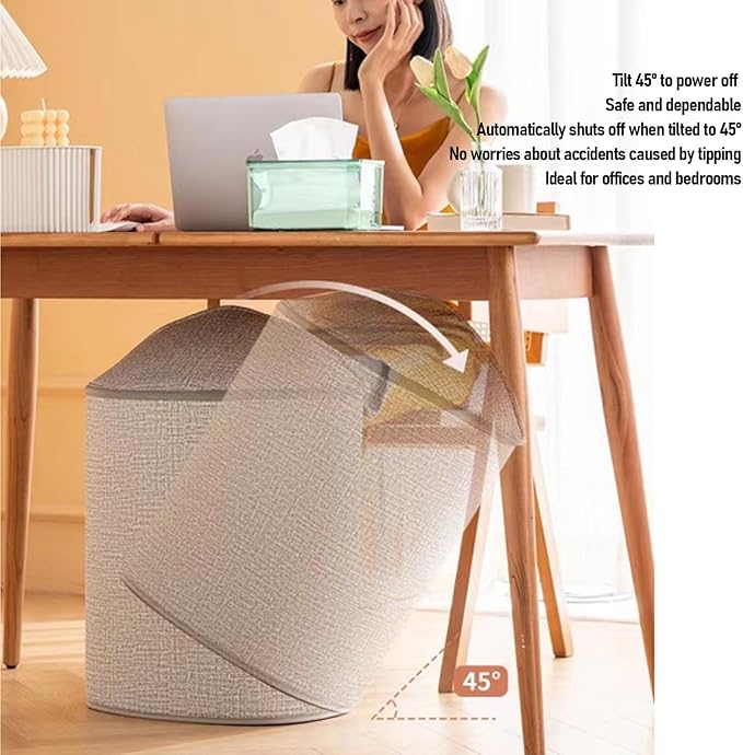 Zunate Foldable Leg Warmer With Soft Blanket, Small Personal Space Heater with Smart Timing and Temperature Control, Electric Space Heater with Two Heating Modes for Office Home (US Plug 110V)