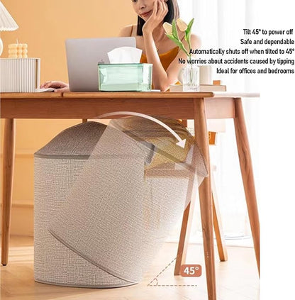 Zunate Foldable Leg Warmer With Soft Blanket, Small Personal Space Heater with Smart Timing and Temperature Control, Electric Space Heater with Two Heating Modes for Office Home (US Plug 110V)