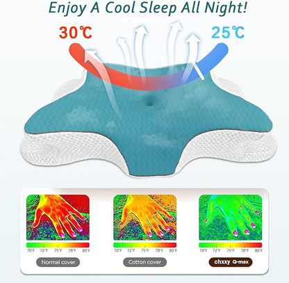 Cervical Pillow for Neck Pain Relief, Memory Foam Pillows, Ergonomic Contour Bed Pillow, Soft for Side Sleep Stomach Sleeping and Back Sleepers