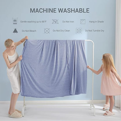 Marchpower Cooling Blanket Queen Size For Hot Sleepers, Arc-Chill Cooling Blanket with Double-Sided Design, Japanese Cooling Fiber Absorbs Body Heat, Lightweight Soft Cold Blankets For Sleeping Summer