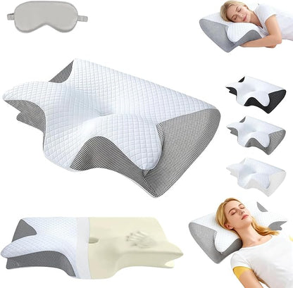 Sleep Apnea Pillow Pillows for Side Sleepers, Ergonomic Pillow, Breathable and Not Stuffy, Made Memory Foam, for Neck Support, for Side, Back, Stomach Sleepers