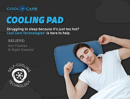 Pillow Cooling Pad - Pressure Activated Gel Cooling Mat Provides Instant Cool Relief - Ideal for Fevers, Migraines, Hot Flashes, Night Sweats - Place on Pillow