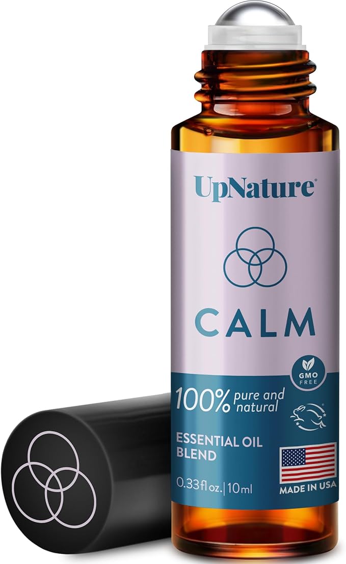 UpNature Calm Essential Oil Roll On - Self Care Relaxation Gifts for Women - 100% Natural Aromatherapy Blend