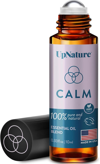 UpNature Calm Essential Oil Roll On - Self Care Relaxation Gifts for Women - 100% Natural Aromatherapy Blend