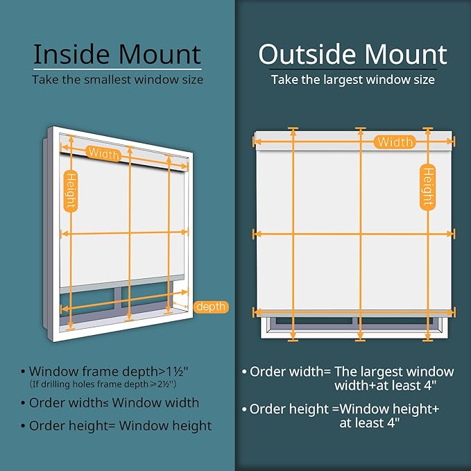 Motorized Blinds No Drill Automatic Blinds for Windows Cordless Roller Shades Electric Blinds with Remote Control Smart Blinds (Grey, 43.5 x 72)