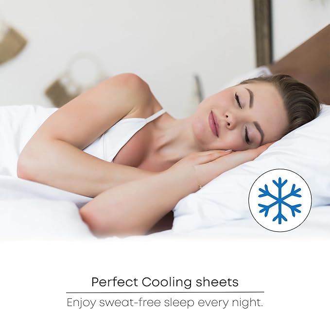 LINENWALAS Full Flat Rayon Derived from Bamboo Silk Bed Sheet - Premium Breathable Cooling Top Sheet, Soft Halloween Bedsheet (Full, Jet Black)