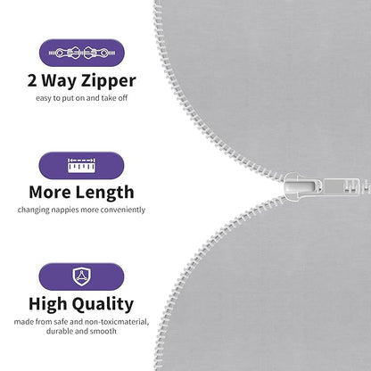 PuppyPaws Baby Sleep Sack 3-Pack Set, Transitional Swaddle, Sleep Sack 9-15 Months, Wearable Blanket Baby with 2-Way Zipper Summer, 95% Rayon derived from Bamboo, 5% Spandex