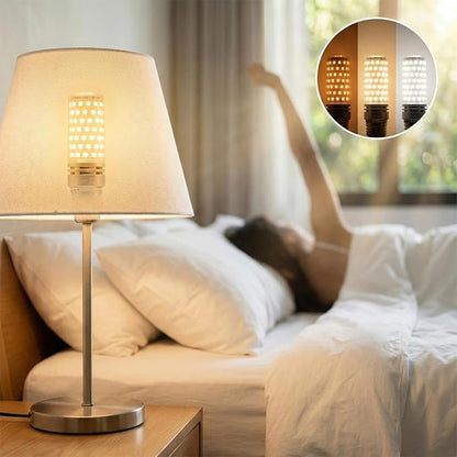 Smart Wake-Up Light Bulb - Sound & Light Alarm, APP Control Sunrise Sunset Simulation, 3 Colors & Natural Sounds, 800 Lumens, Reset Circadian Rhythm for Wake-Up, Sleep Aid & Lighting