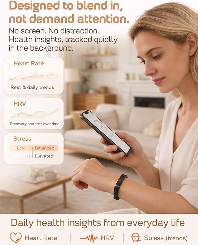 FITVII Ultra Slim Fitness Tracker Wristband, Health and Fitness Wearable with 24/7 Heart Rate, Blood Pressure and HRV Sleep Monitor, Subscription Free Activity Tracker for Android & iPhone
