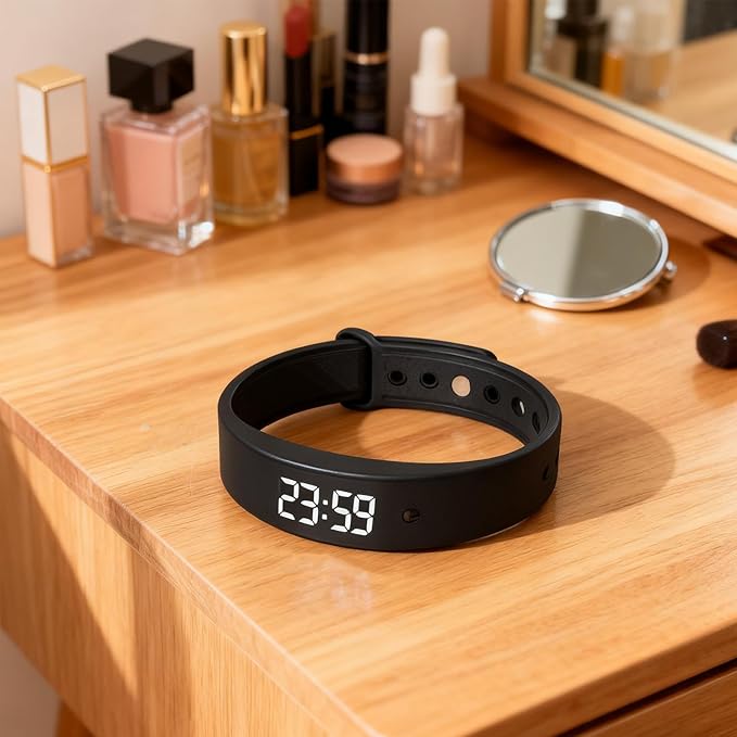 Alarm Vibrating Watch, Alarm Reminder Watch, Silent Vibrating Timer Clock, 3 Alarms Daily Organizer Timer for Adults/Men/Women/Teens/Elderly