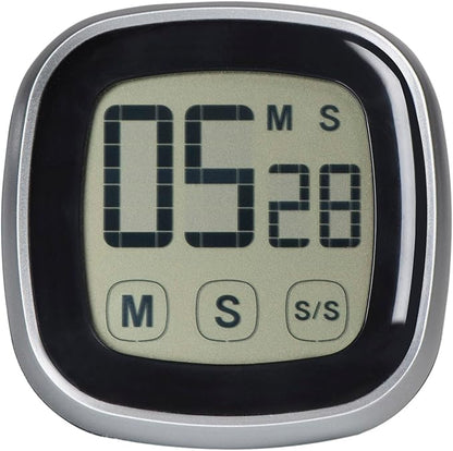 Westclox Digital Timer for Men & Women, Countdown & Stopwatch with Large Display, Magnetic Back & Foldable Kickstand, Ideal for Kitchen, Workouts, Work Hours – White, 2.87”*