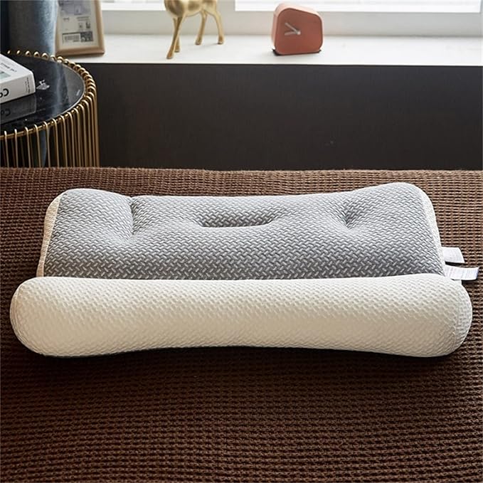 Proease Pillows for Sleep Apnea, Proease Orthopedic Deep Sleep Pilloow, Pro Ease Sleep Apnea Pillow, Ergonomic Pillow for Neck and Shoulder, Proease Piillow for Side, Back, Stomach Sleepers (Grey)