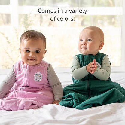 Dreamland Baby Lightweight Bamboo Viscose Sleep Sack (6-12 Months). 1.0 TOG Ultra Soft Blanket w/ 2-Way Zipper. 95% Viscose, 5% Spandex (Grey). Mom-Owned US Business, Premium Materials