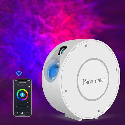 Panamalar Smart Star Projector, WiFi Galaxy Light Projector Nebula Cloud Projector with APP Control,Timer,Alexa Voice Control, Starry Sky Projector Night Light for Bedroom Kids Party Gift