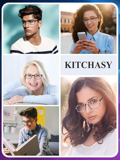 2 Pack Reading Glasses,Upgraded TR Blue Light Blocking Reading Glasses,Filter UV Ray/Glare Computer Readers,Stylish Lightweight Spring Hinges Eyeglasses for Women Men(2-pack Black,1.75)