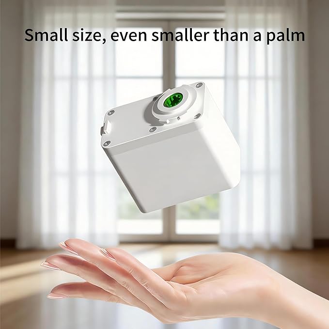 Mini Zigbee Motor with Plug for Smart Curtain Track System, Motorized Curtains with Remote Control, Compatible with Alexa,Google and Siri
