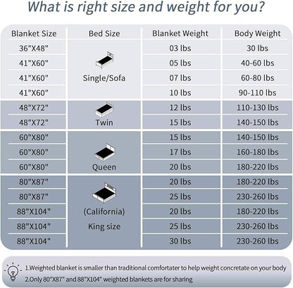 Weighted Blanket 15lbs 60"x80" Queen Size for Adults, Heavy Throw Blanket with Premium Glass Beads, Machine Washable Soft & Breathable All-Season Comfort (60" x 80" 15 lbs)