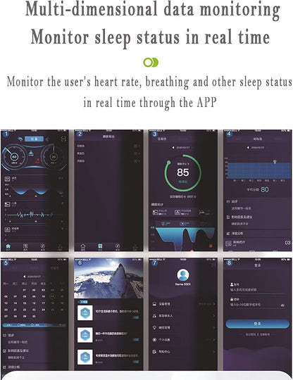 Sleep Detection Pad, Vital Sign Health Monitoring Pad, Real-time Monitoring of Sleep Status, in-Bed or Out-of-Bed, Sleep Quality and Other Applications, Remote Care Monitoring System