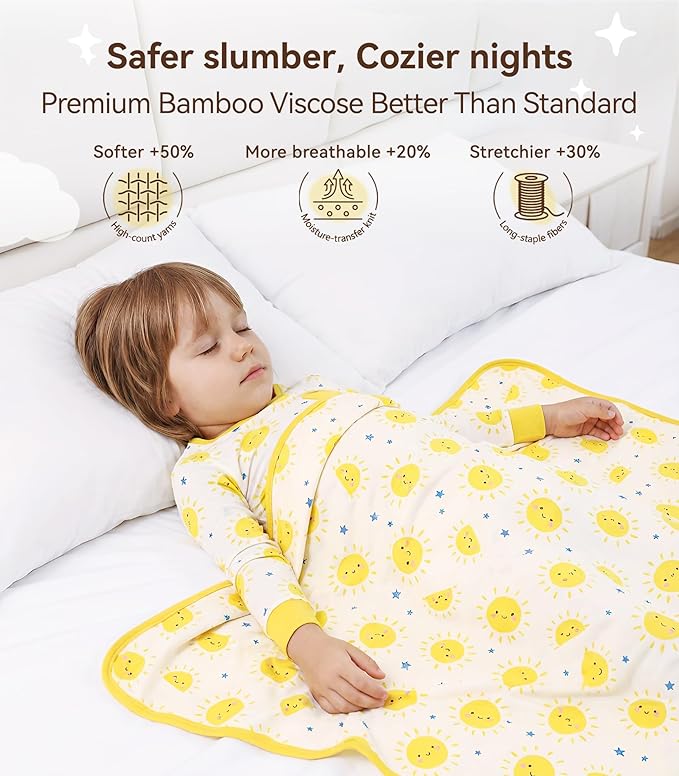 Premium Baby Blankets, Soft Viscose from Bamboo Blanket for Boys and Girls, Nursery Crib Bedding Quilt for Newborn and Toddler, Cooling for Hot Sleepers, 50'' x 50'' Sun
