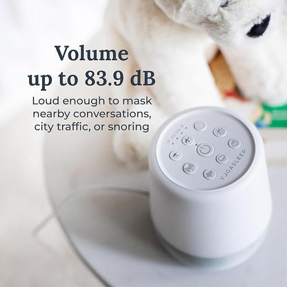 Yogasleep Duet White Noise Sound Machine & Night Light, 30 Natural Sounds,Bluetooth-Wireless Speaker for Travel,Office Privacy,Concentration,Sleep Aid for Adults & Baby, Registry & Nursery Gift,White