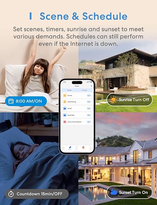 meross 3 Way Smart Switch, Smart Light Switch Supports Apple HomeKit, Siri, Alexa, Google Assistant & SmartThings, 2.4GHz WiFi Light Switch Neutral Wire Required, Remote Control Timer 2 Pack
