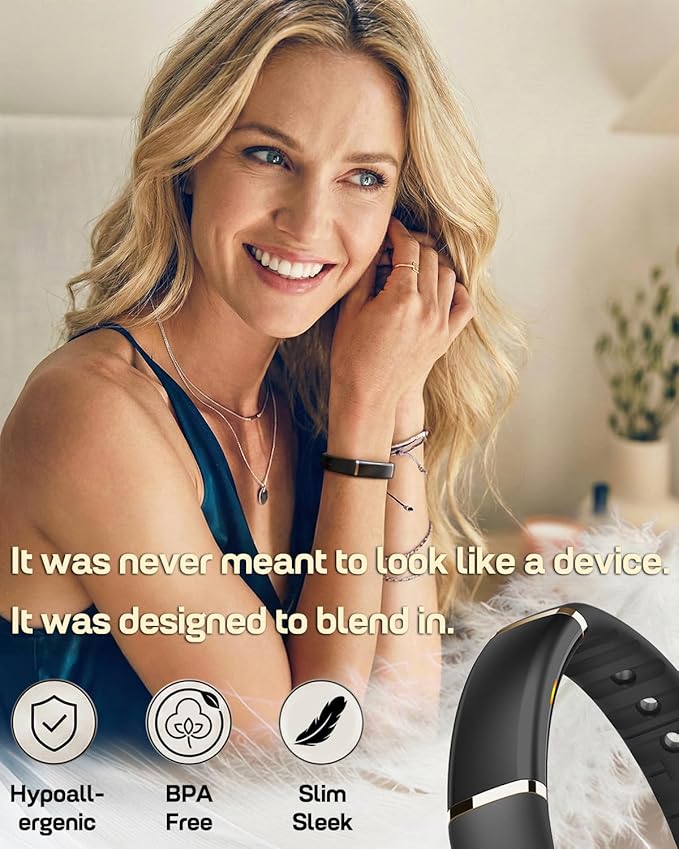 FITVII Ultra Slim Fitness Tracker Wristband, Health and Fitness Wearable with 24/7 Heart Rate, Blood Pressure and HRV Sleep Monitor, Subscription Free Activity Tracker for Android & iPhone